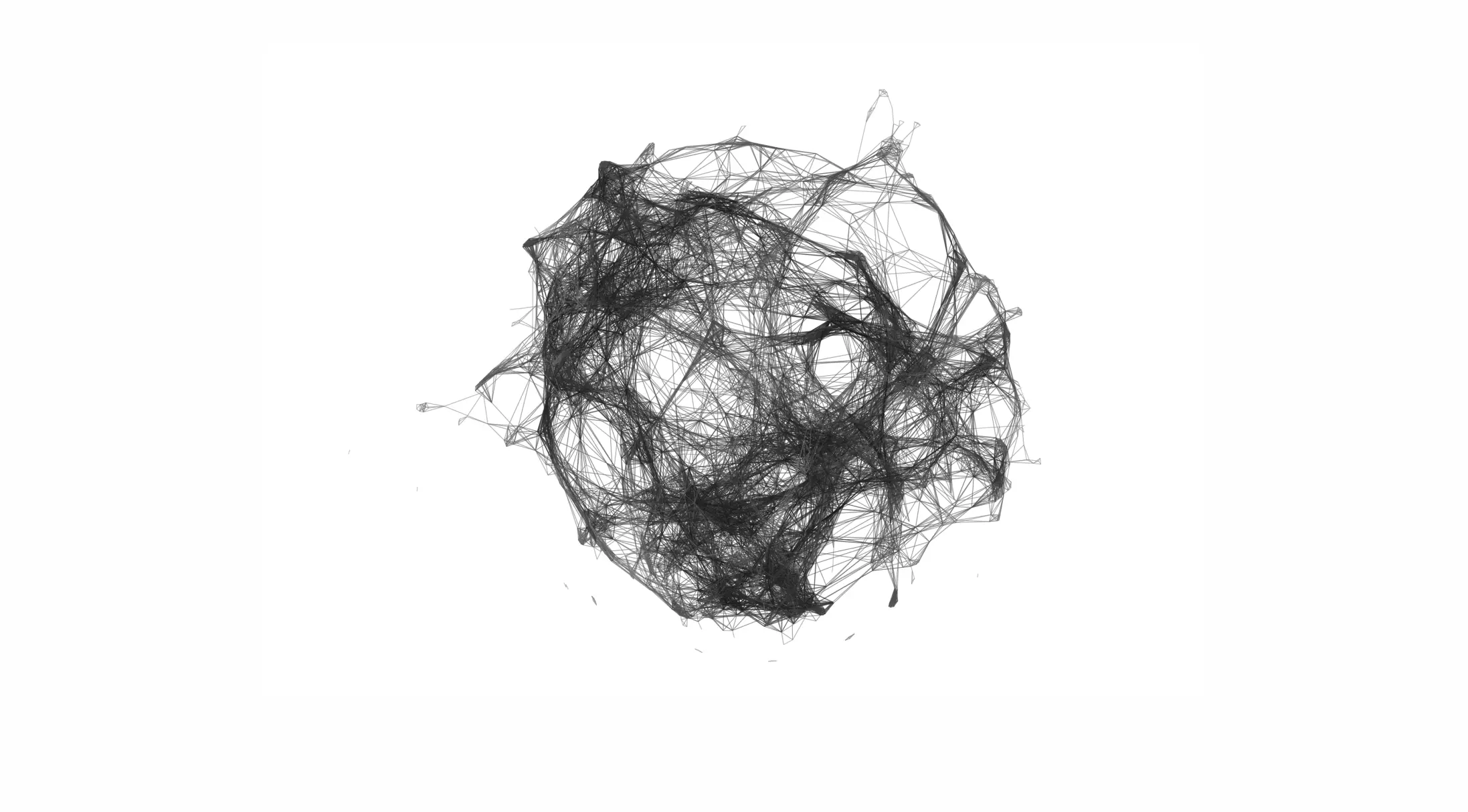 Correlation graph from measured inclusions